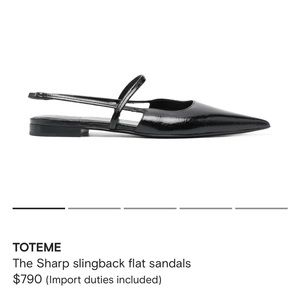 TOTEME
The Sharp slingback flat sandals